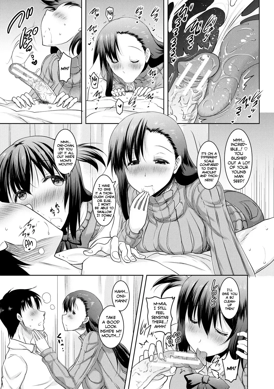 [Pony R] Kyonyuu Oyako no Shita to Shikyuu ni Renzoku Shasei Ch. 1-3 Fhentai - Page 51
