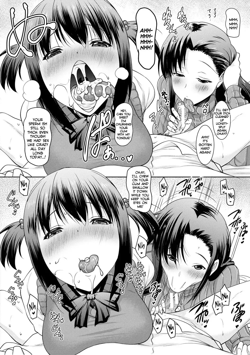 [Pony R] Kyonyuu Oyako no Shita to Shikyuu ni Renzoku Shasei Ch. 1-3 Fhentai - Page 54