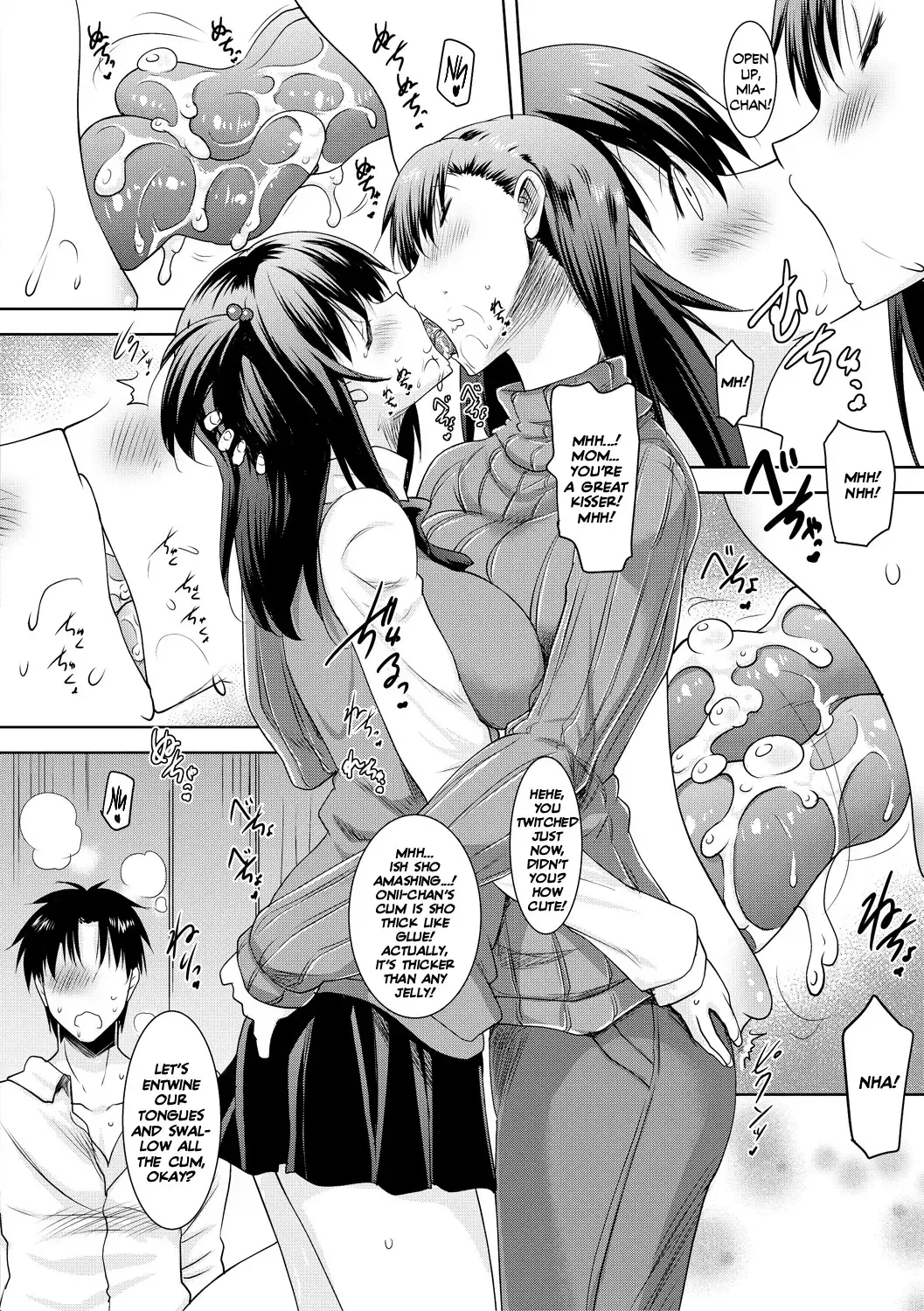 [Pony R] Kyonyuu Oyako no Shita to Shikyuu ni Renzoku Shasei Ch. 1-3 Fhentai - Page 56