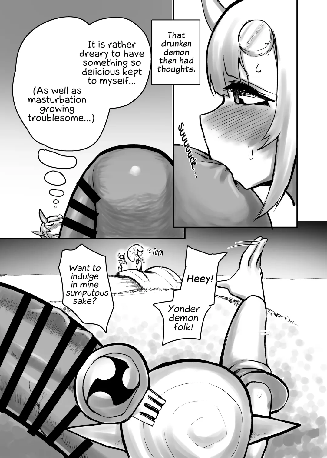 [Nisin] Futanari Oni no Onitamazake | Futanari Demon's Oni Nut Sake Fhentai - Page 12