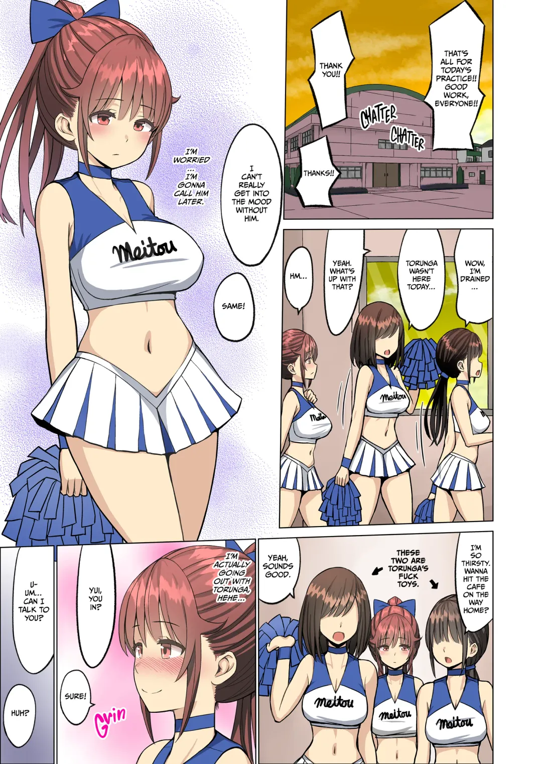 But I Loved Her... Summer Chapter: My Cheerleader Friend Got Taken by a Foreign Student 2 Fhentai - Page 4