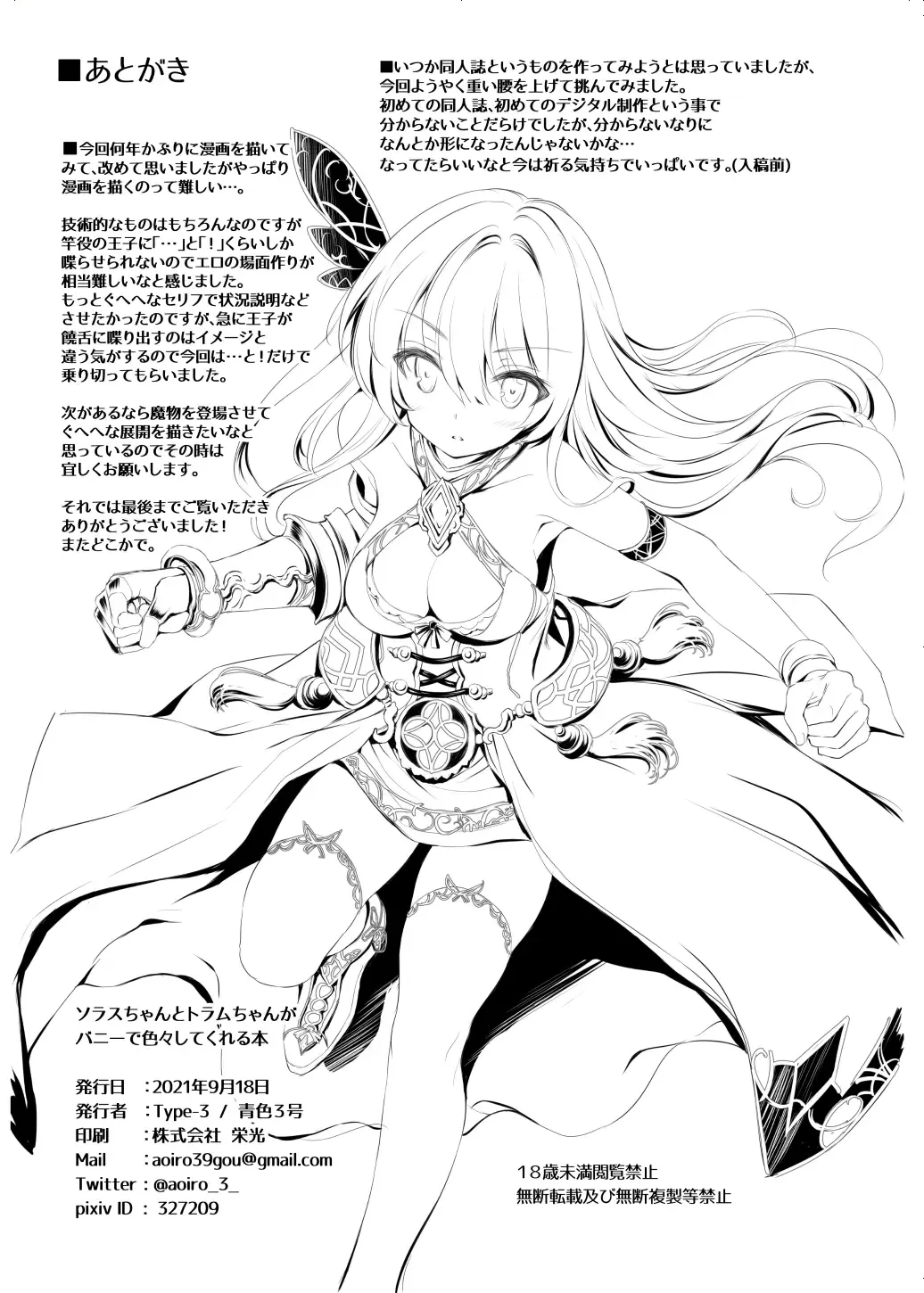 [Aoiro 3-gou] Solais-chan to Tram-chan ga Bunny de Iroiro Shite kureru Hon Fhentai - Page 27