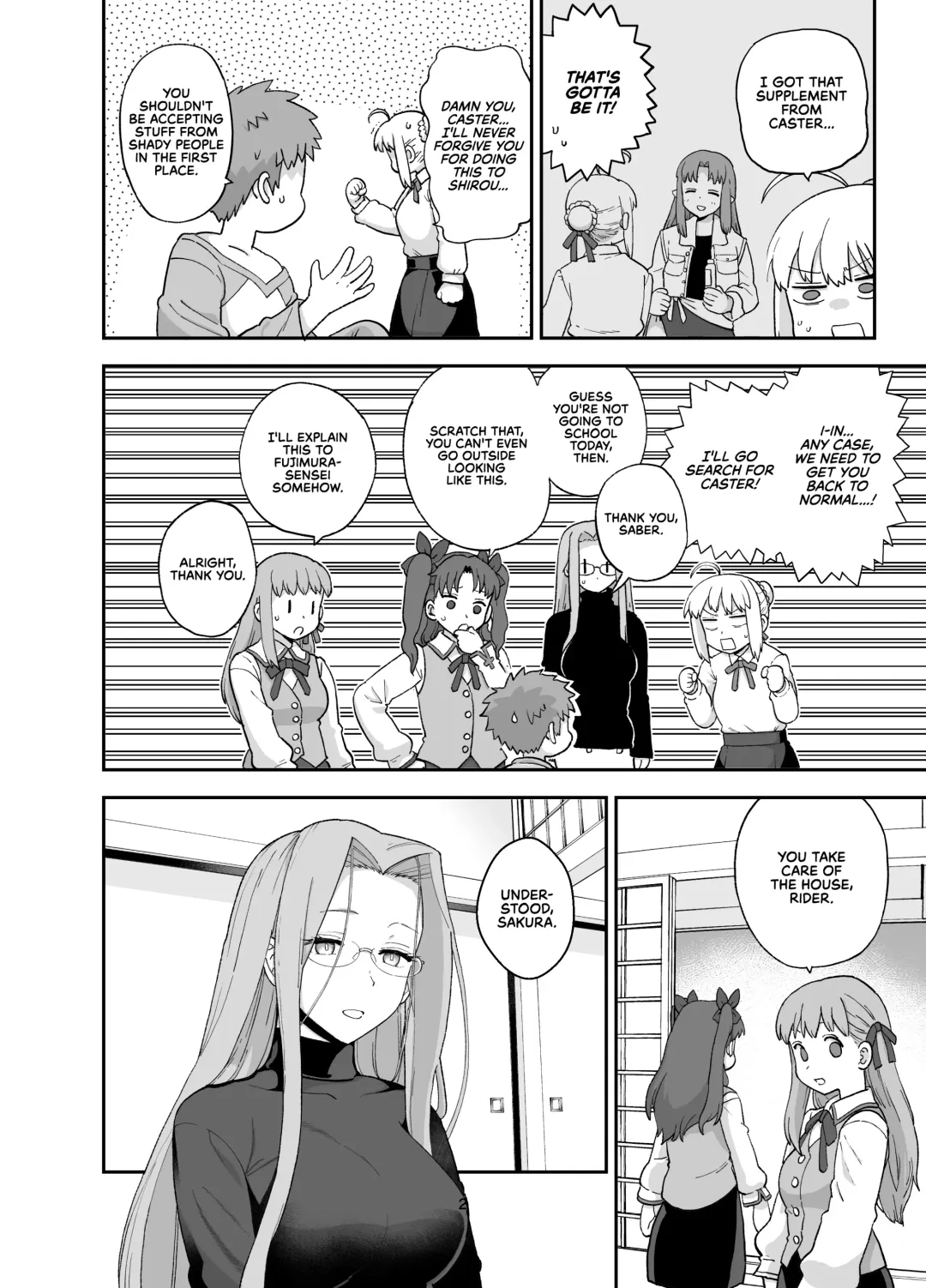 [Mo] Rider-san to Orusuban | Staying Home With Rider-san Fhentai - Page 4