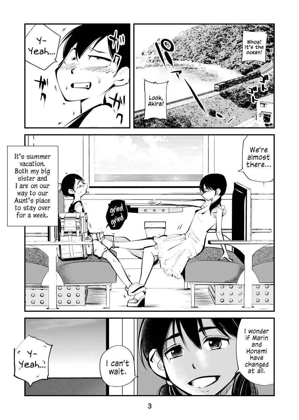 [Makunouchi] Denma Kyoudai & Juumai in Beach | Electric Massage Siblings & Cousins at the Beach Fhentai - Page 3