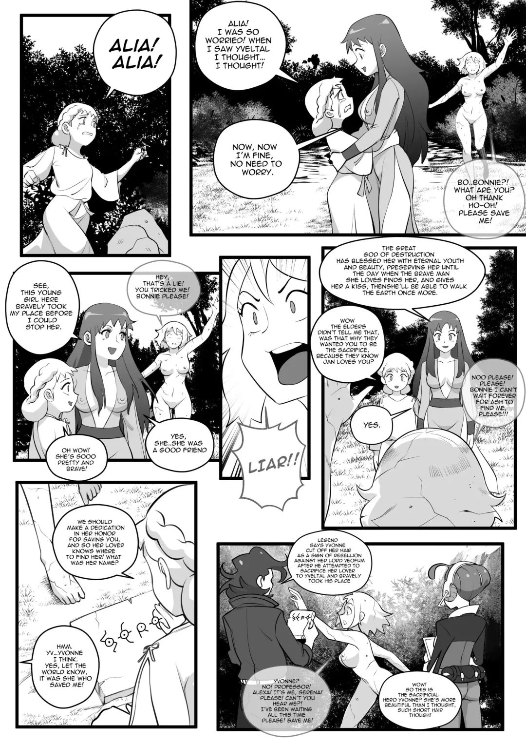 Serena: A Petrified Sacrifice though time! Fhentai - Page 4