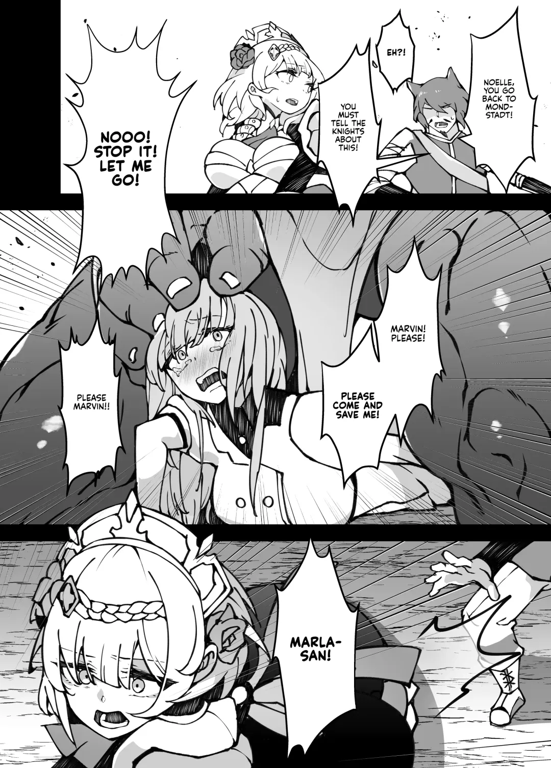 [Karou] The Attack of the Hilichurls II ~The Invasion's Prelude~ Noelle,Chivalric Blossom that withered~ Fhentai - Page 11