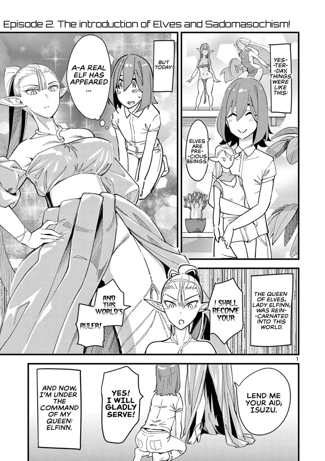 [Clover] Elf ga Joou-sama! Ch. 2 | That Elf is My Queen! Ch. 2 Vol.1 Fhentai - Page 1