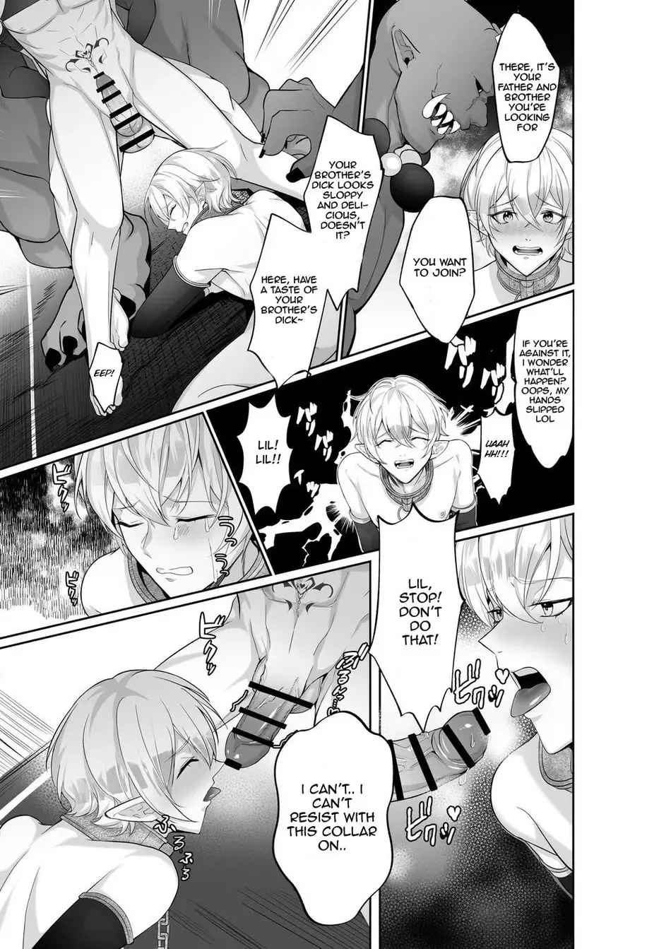 [Akagirenya - Kinokoyun] Elf Ouji-tachi no Kairaku Ochi Orc no Mama ni Naru nante | The Pleasure Fall of the Elven Princes Fhentai - Page 14