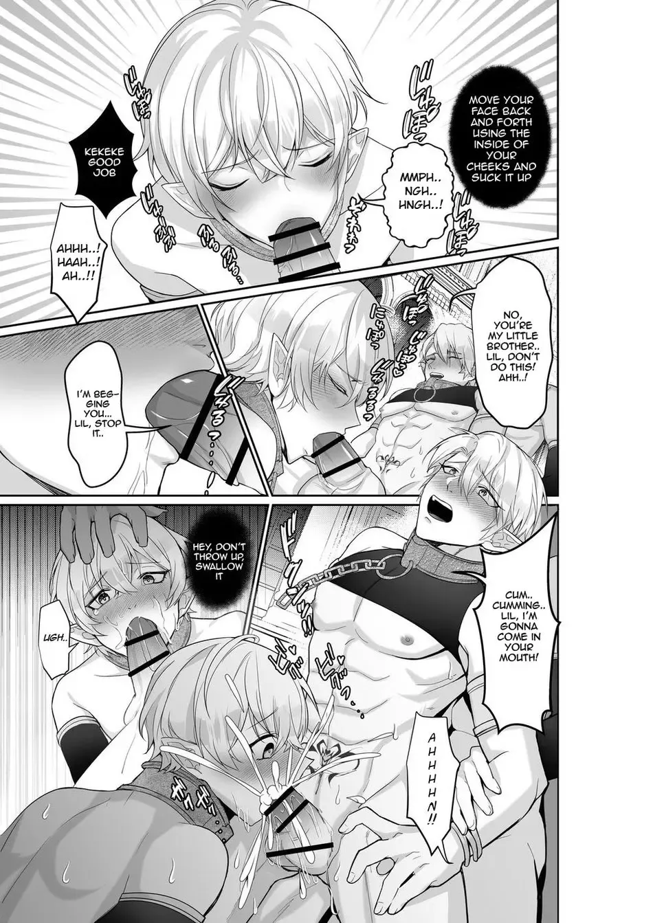 [Akagirenya - Kinokoyun] Elf Ouji-tachi no Kairaku Ochi Orc no Mama ni Naru nante | The Pleasure Fall of the Elven Princes Fhentai - Page 16