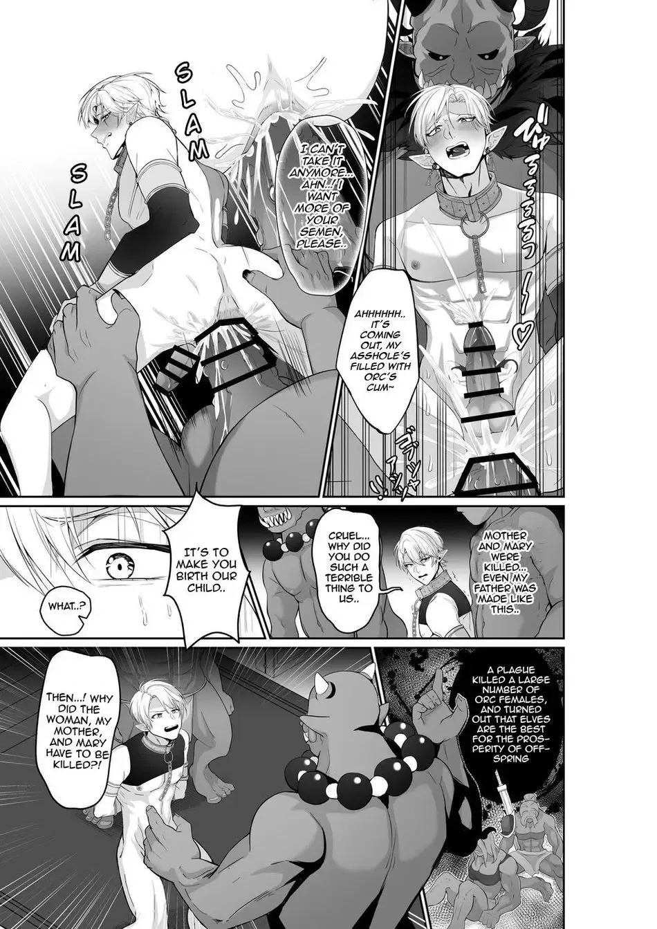 [Akagirenya - Kinokoyun] Elf Ouji-tachi no Kairaku Ochi Orc no Mama ni Naru nante | The Pleasure Fall of the Elven Princes Fhentai - Page 8