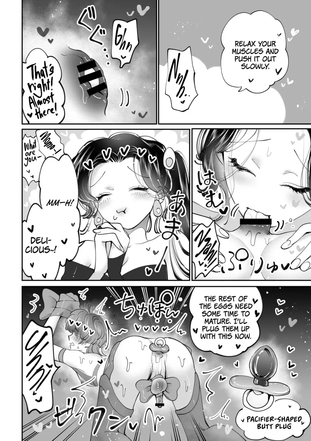 [Teriyaki Sasami] Sanran Play Pink Blue | Oviposition Play Pink Blue Fhentai - Page 9