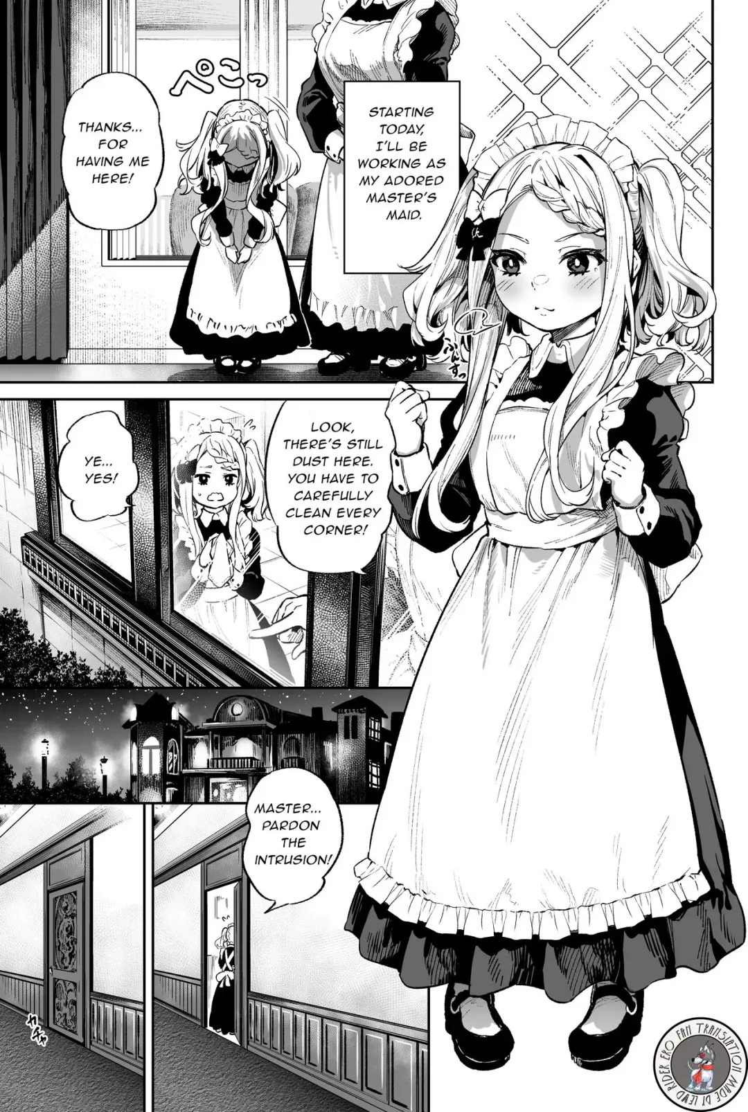 [Ooban Yaki] Onaho-kei no Loli Maid | Masturbator's Loli Maid Fhentai - Page 1