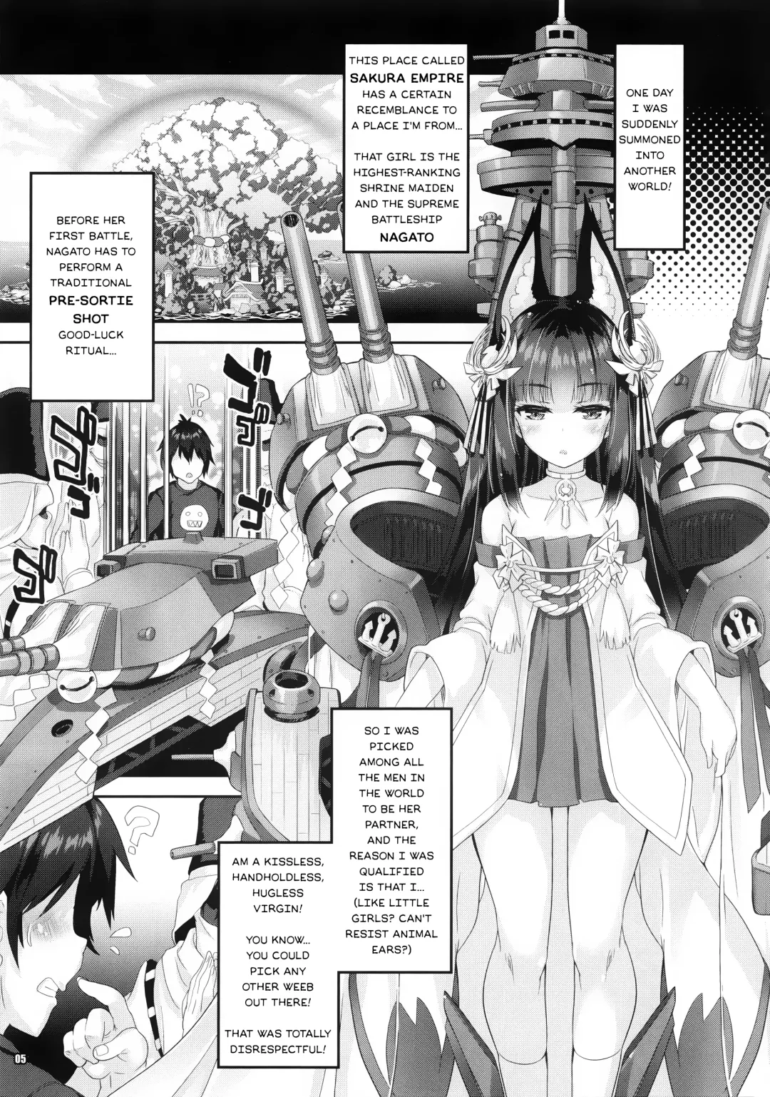 [Mitsuki Mantarou] Koko Senkan Nagato ga Yomeiri suru Toki | That Time When Foxgirl Battleship Nagato Got Married Fhentai - Page 4