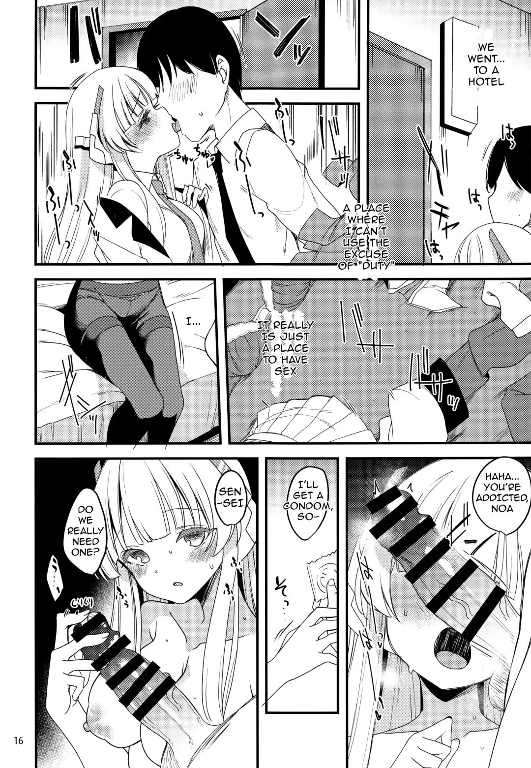 [Gokubuto Mayuge] Sensei Yuuka-chan ni wa Naisho desu yo? | Sensei, Don't Tell Yuuka, Okay? Fhentai - Page 15