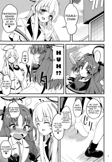 [Gokubuto Mayuge] Sensei Yuuka-chan ni wa Naisho desu yo? | Sensei, Don't Tell Yuuka, Okay? Fhentai - Page 4