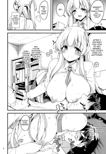 [Gokubuto Mayuge] Sensei Yuuka-chan ni wa Naisho desu yo? | Sensei, Don't Tell Yuuka, Okay? Fhentai - Page 5