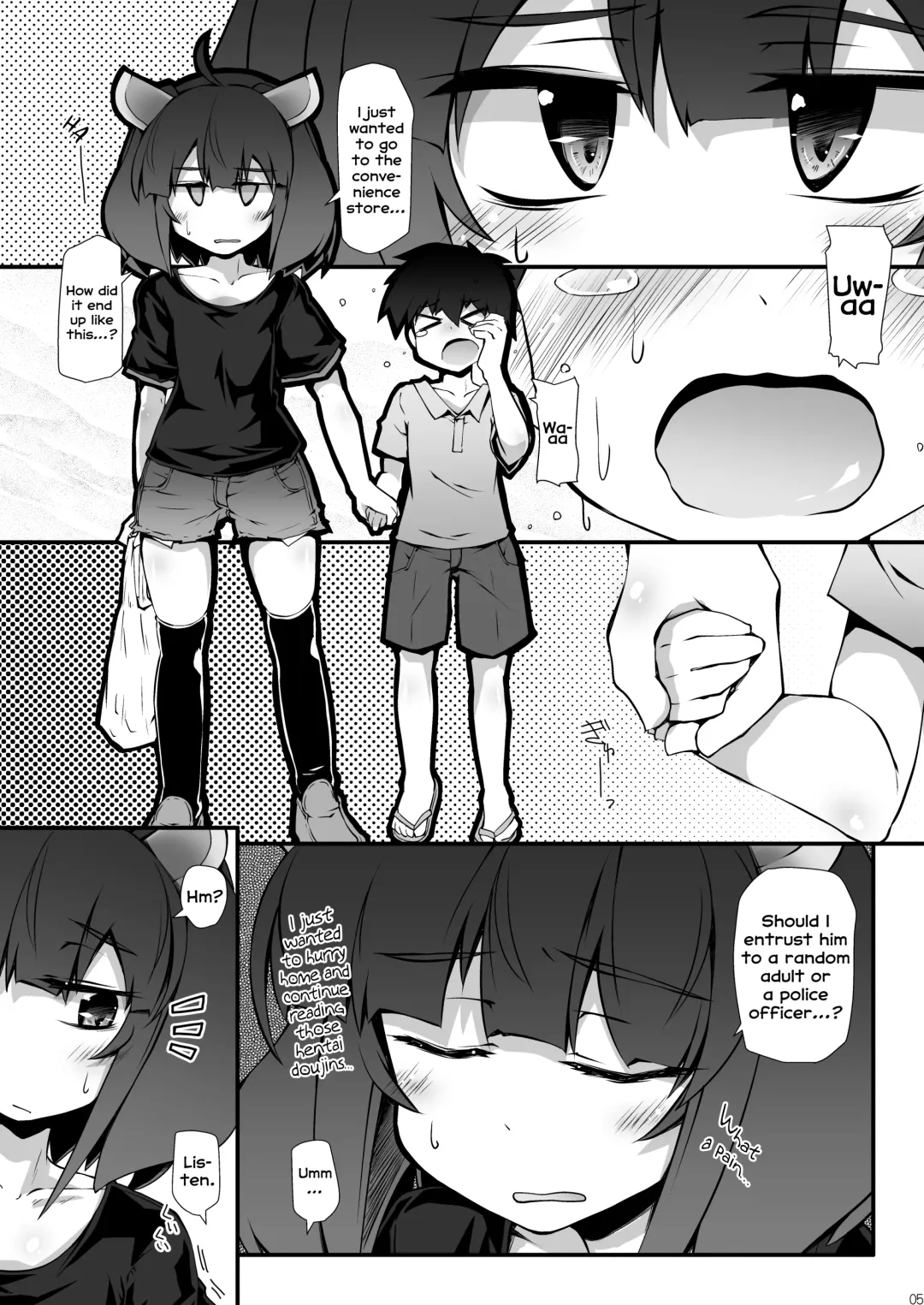 [Narumiya] Tohoku no Chicchai Onee-chan ga Maigo no Otokonoko ni Kimochi Ii Ijirikata toka Oshiete Agechau no | The small Touhoku onee-chan teaches a lost kid about things that feel good Fhentai - Page 5