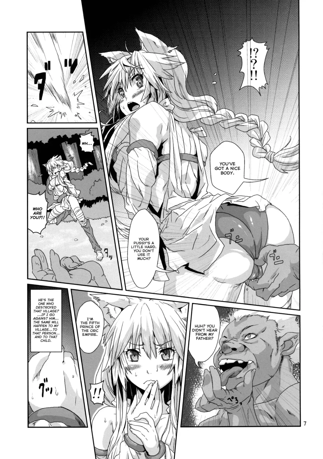 [Risei] Kodomo Orc ni Damasarete Kyouseiteki ni Mushi ni Sanran Saserareru Kemonomimi Elf Fhentai - Page 6