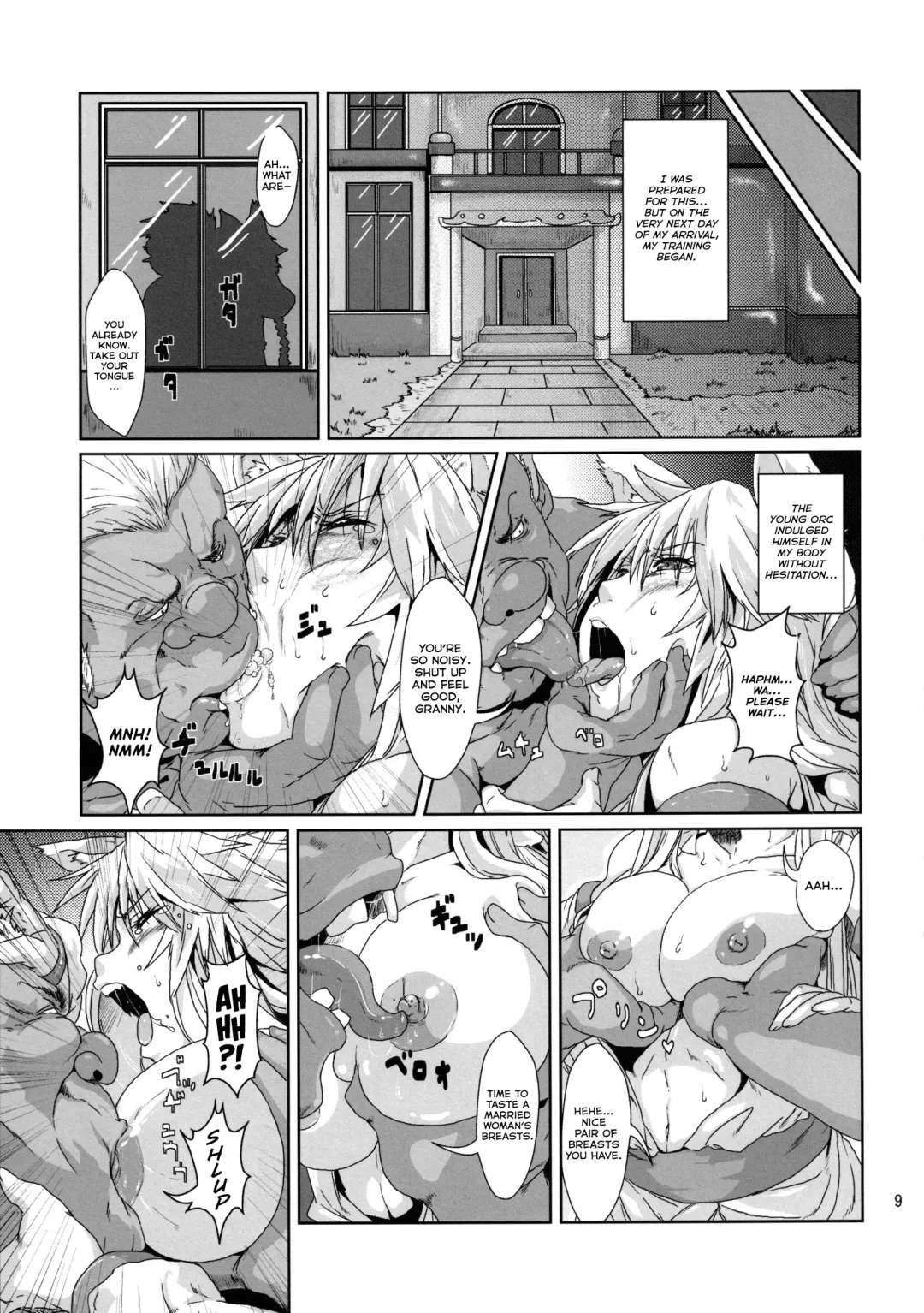 [Risei] Kodomo Orc ni Damasarete Kyouseiteki ni Mushi ni Sanran Saserareru Kemonomimi Elf Fhentai - Page 8