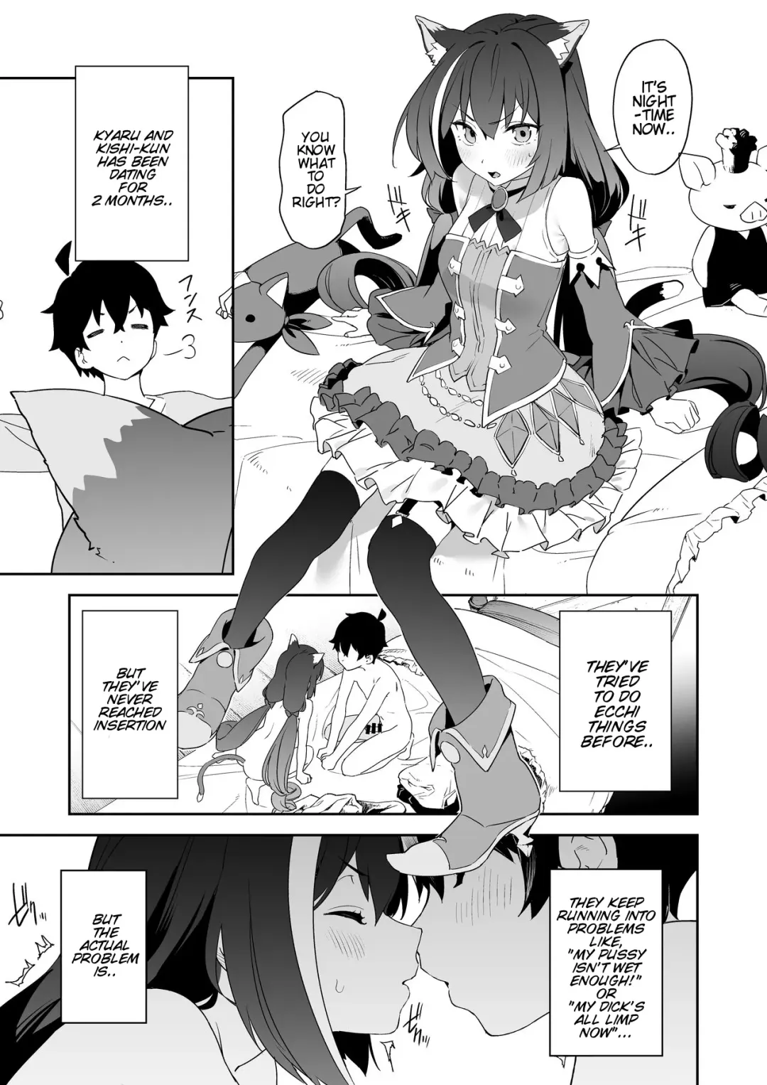 [Kito Sakeru] Kusozako Manko Kyaru-chan to Kusozako Chinpo Kishi-kun | Weak Pussy Kyaru-chan and Weak Dick Kishi-kun Fhentai - Page 2