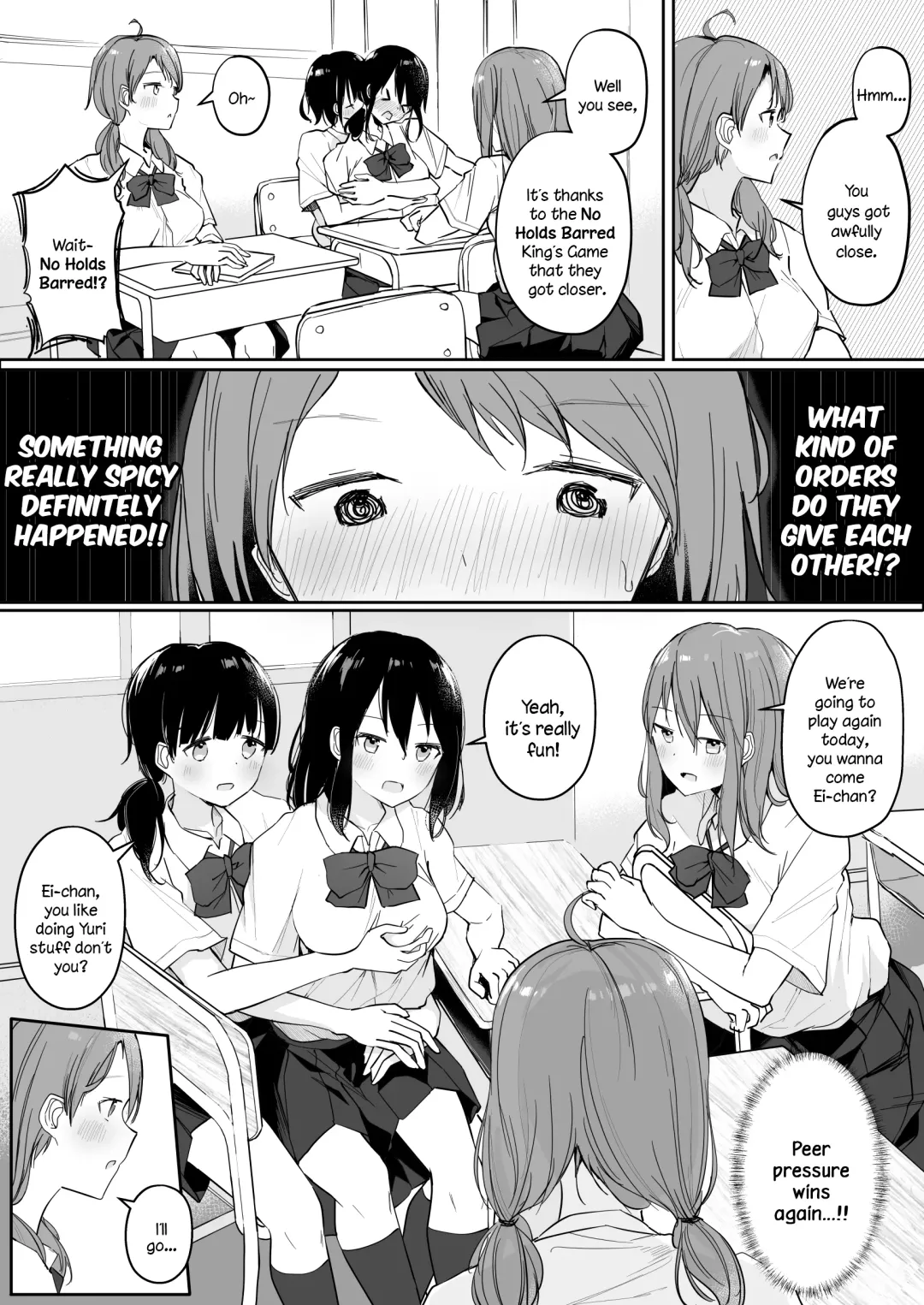 [Maguro Shining] Yuri Zuki Joshi ga Nandemoari no Ousama Game Yatta Kekka... Fhentai - Page 5