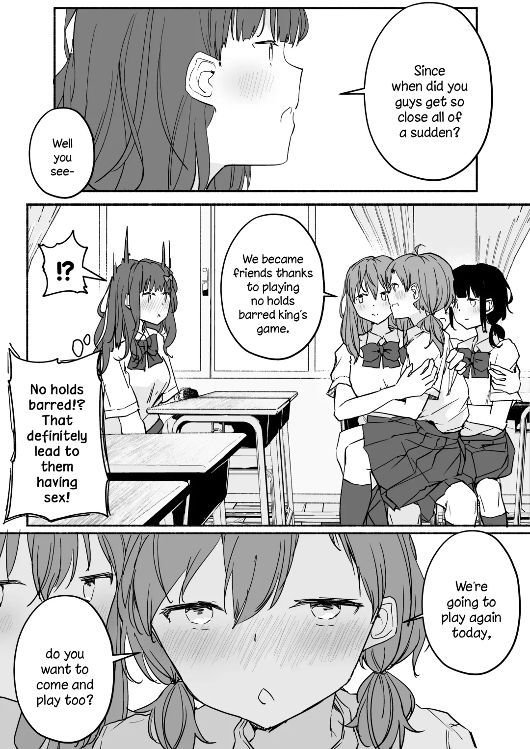 [Maguro Shining] Yuri Zuki Joshi ga Nandemoari no Ousama Game Yatta Kekka... Fhentai - Page 69