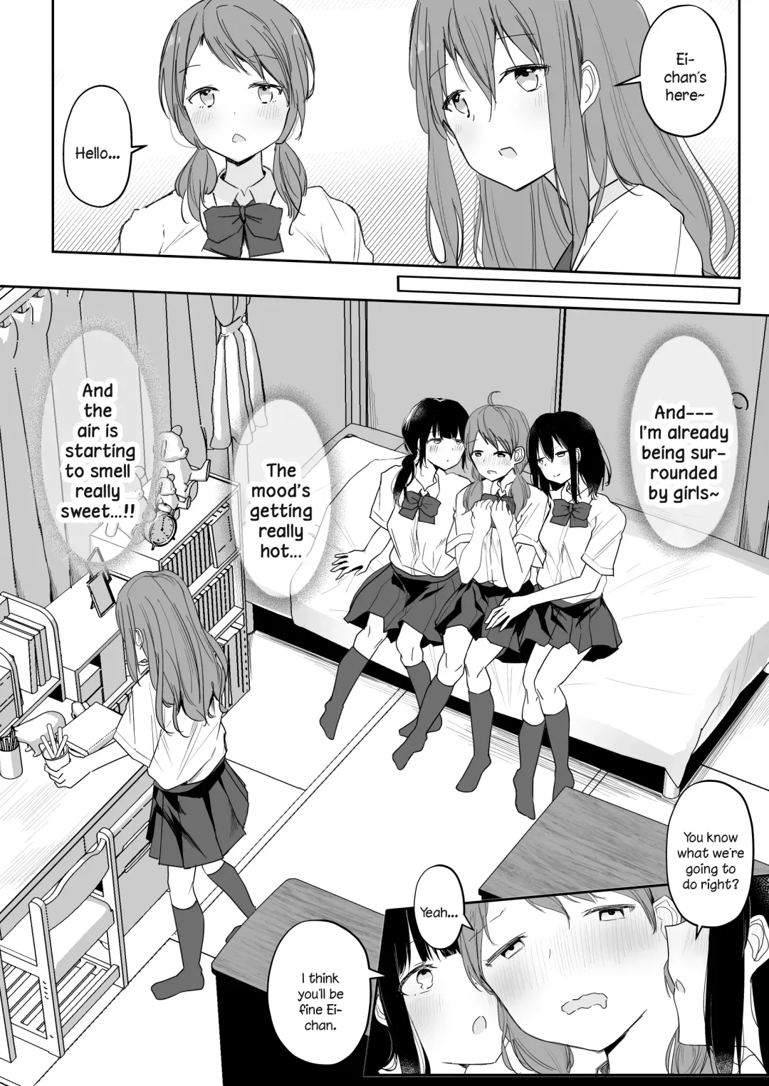 [Maguro Shining] Yuri Zuki Joshi ga Nandemoari no Ousama Game Yatta Kekka... Fhentai - Page 8