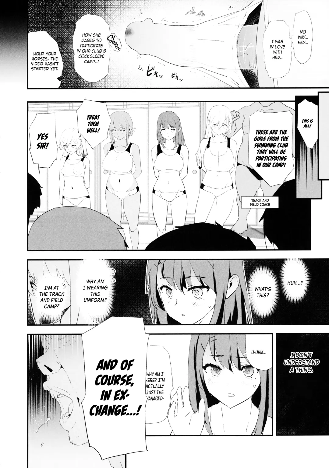 [Dokurosan] Watashi-tachi no Onaho Koukan Gasshuku Ichinichime! | Our exchange cocksleeve camp! First day! + Omake Paper (decensored) Fhentai - Page 3