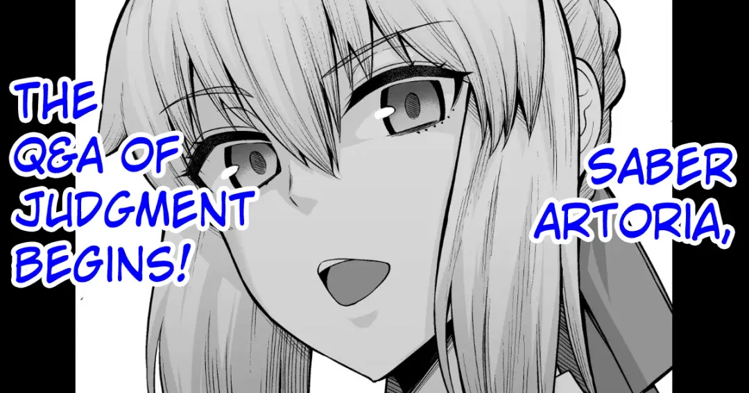 [Ankoman] Artoria (Saber), Seihai Mondou Futatabi | Saber Artoria, The Q&A of Judgement Begins! Fhentai - Page 1
