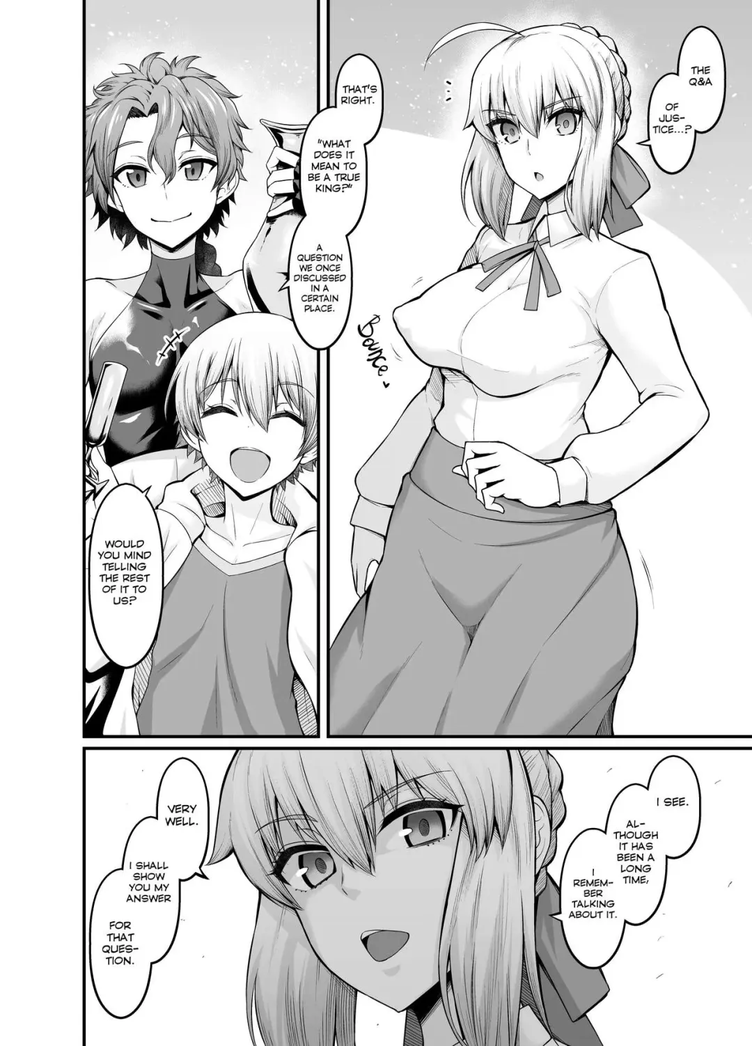 [Ankoman] Artoria (Saber), Seihai Mondou Futatabi | Saber Artoria, The Q&A of Judgement Begins! Fhentai - Page 2