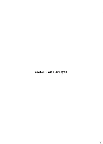 [Nanase Meruchi] Mio-tan! 5 Azunyan to Fhentai - Page 19