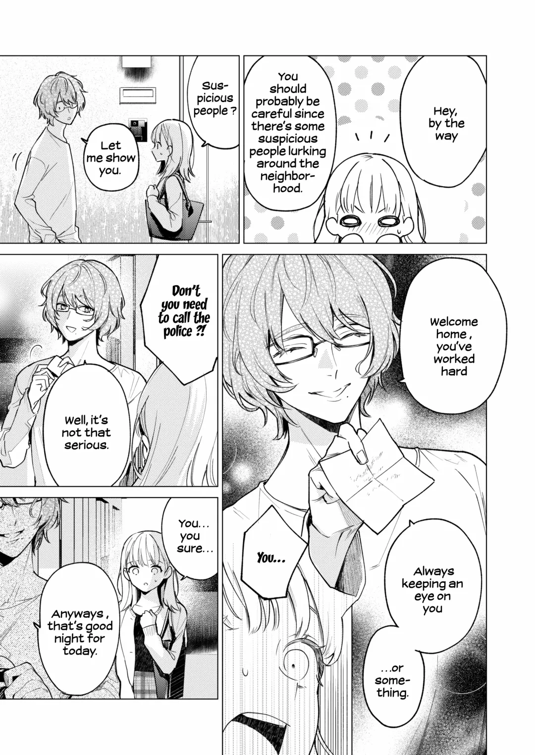 [Uruh Aqua] 203-gou no Rinjin wa Kagitaba Hitotsu Nokoshite Kieta. | The Neighbor in Room 203 Disappeared Leaving a Key Behind. Fhentai - Page 4