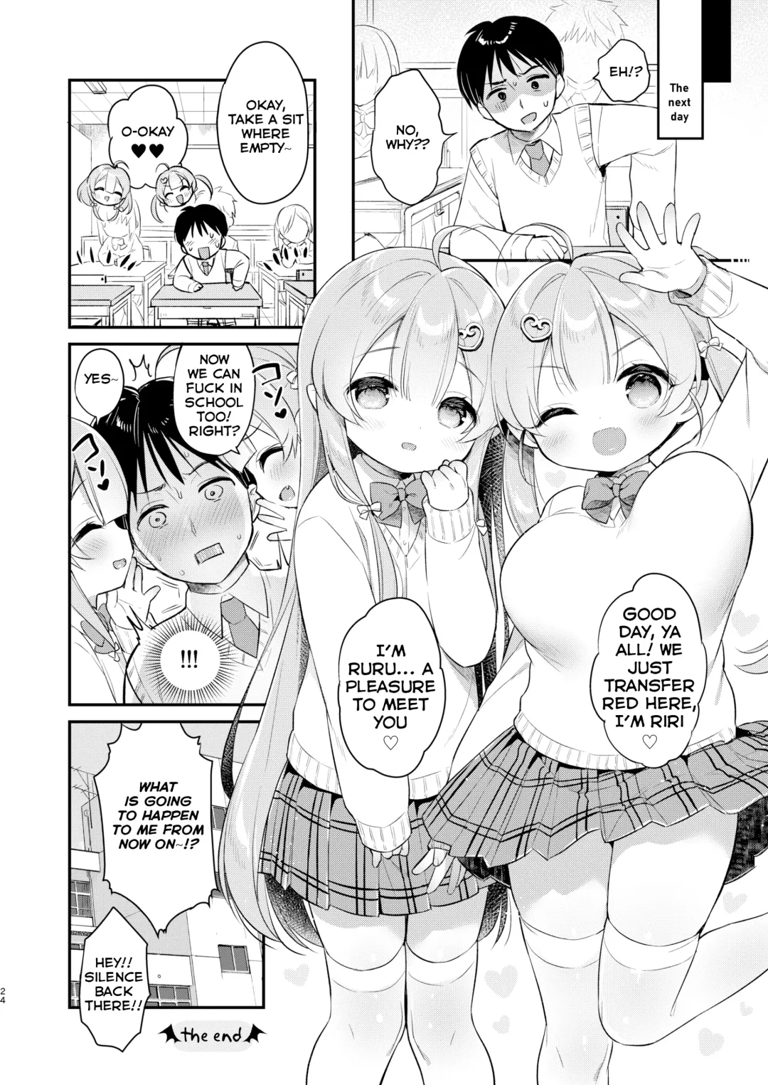 [Usashiro Mani] Totsugeki Futago Succubus-chan 2 | Attack of Succubus Twins 2 Fhentai - Page 24