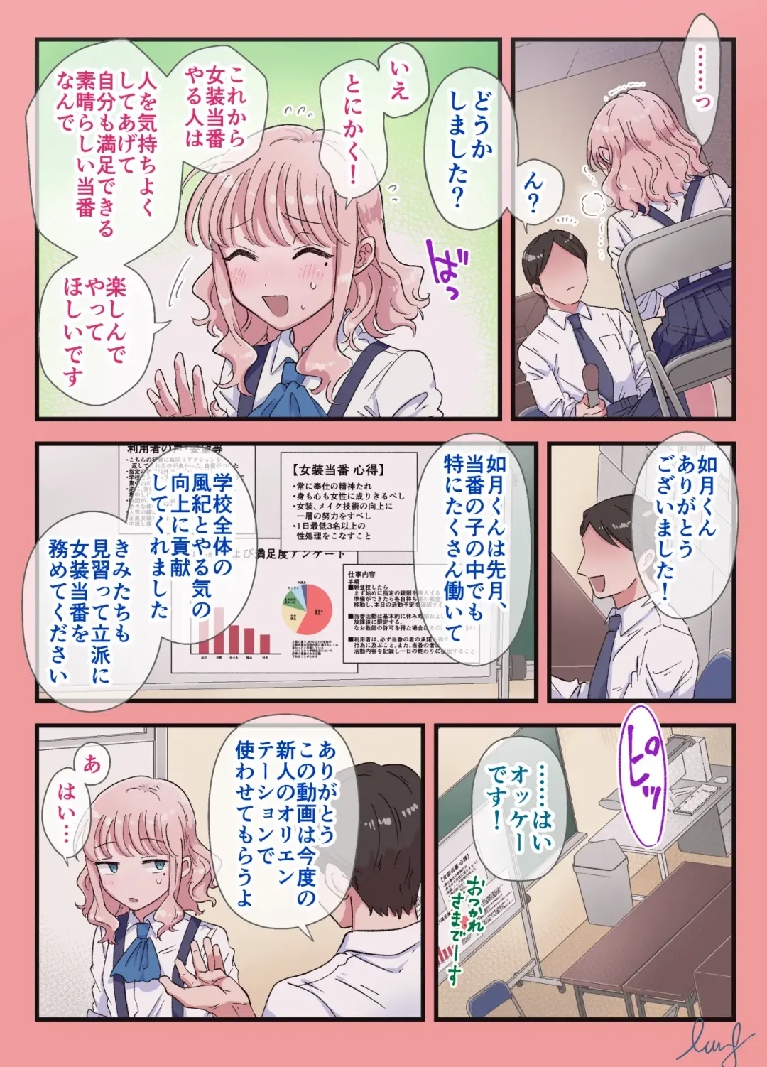 [Lung] Josou Touban ~Doukyuisei no Seishori Gakari ni Erabareta Boku~ Fhentai - Page 72