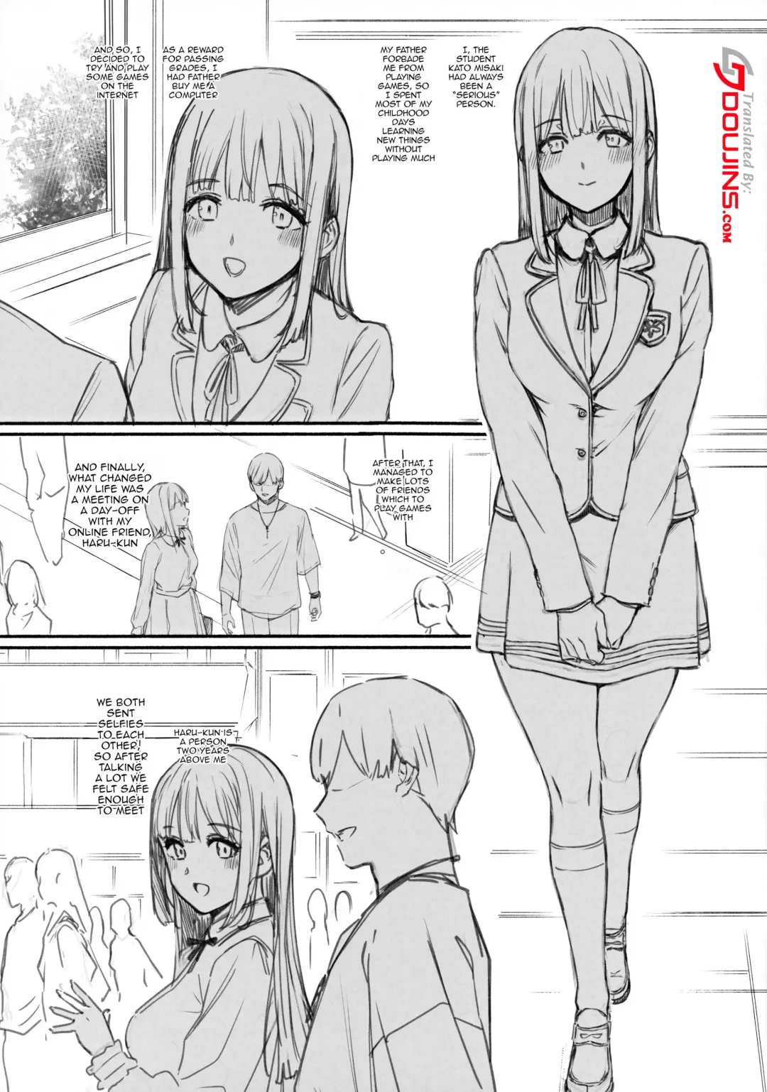 [Katsurai Yoshiaki] Net de Shiriatta Osu no Pet Katou Misaki 01 | Becoming The Pet of a Man She Met Online Fhentai - Page 5