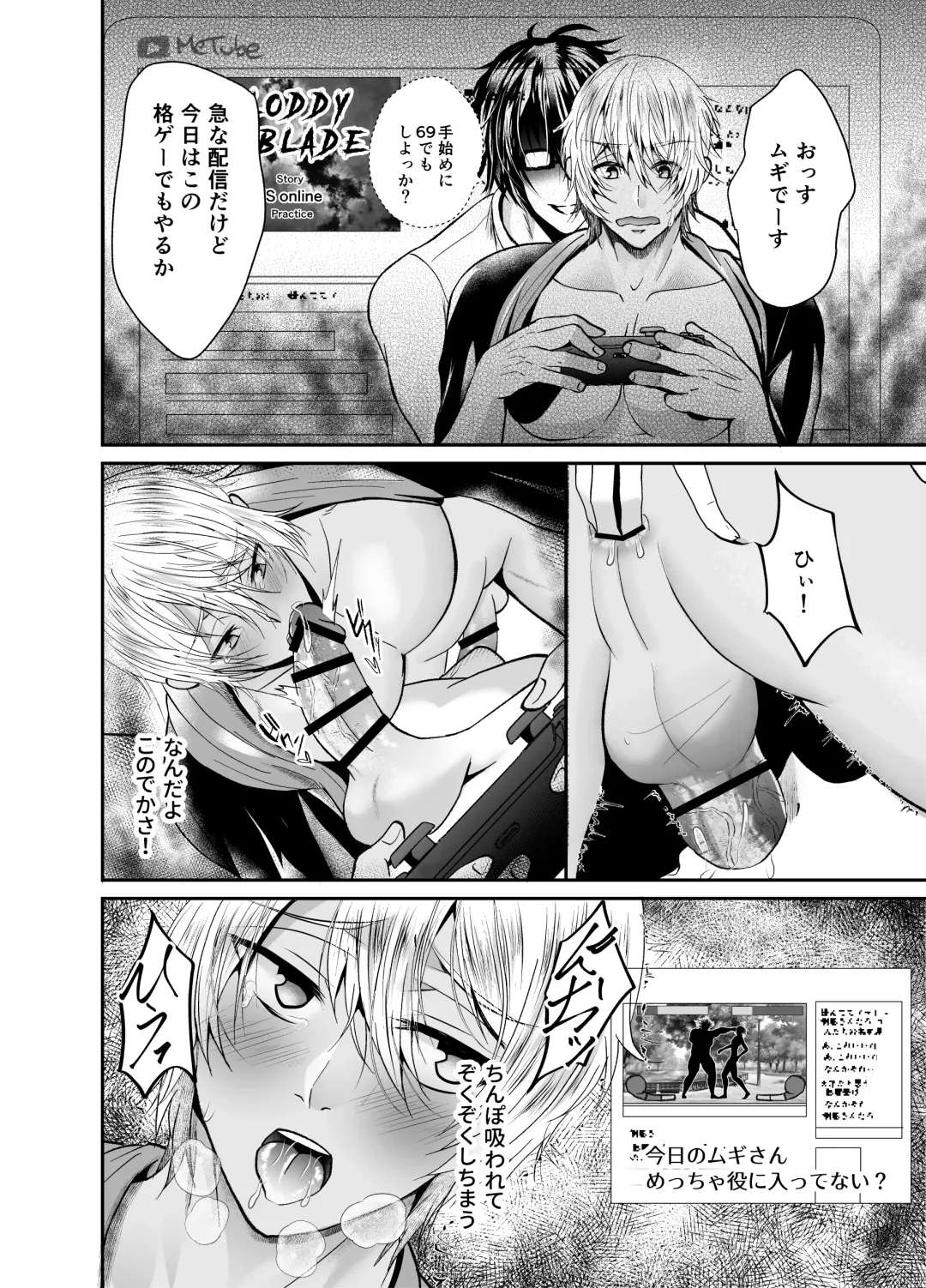 [Souichi Keishi] Nama Haishinchuu Namahame Ganhori sareta Game Jikkyousha no Matsuro Fhentai - Page 13