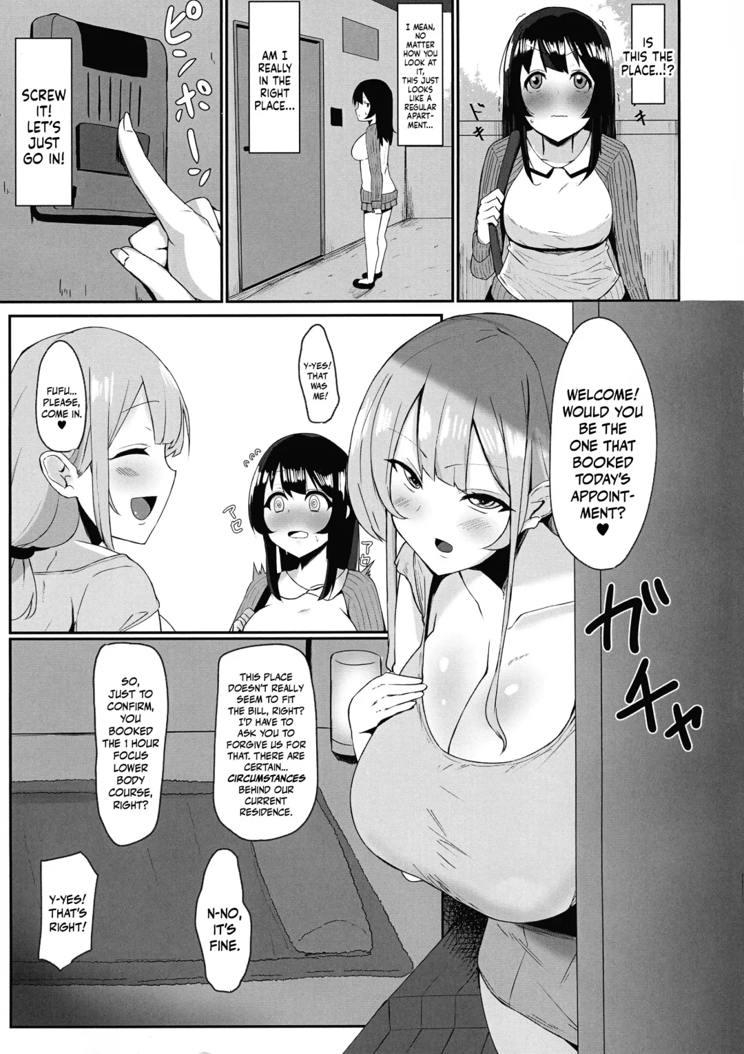 [Sella] Futanari Kaiwai no Ecchi na Omise ni Ittemita! ~ Kenzen? Esthe-ten Hen ~ | I Tried Going To My Neighborhood Brothel~! For Health's Sake, Right? Beauty Salon Edition! Fhentai - Page 5