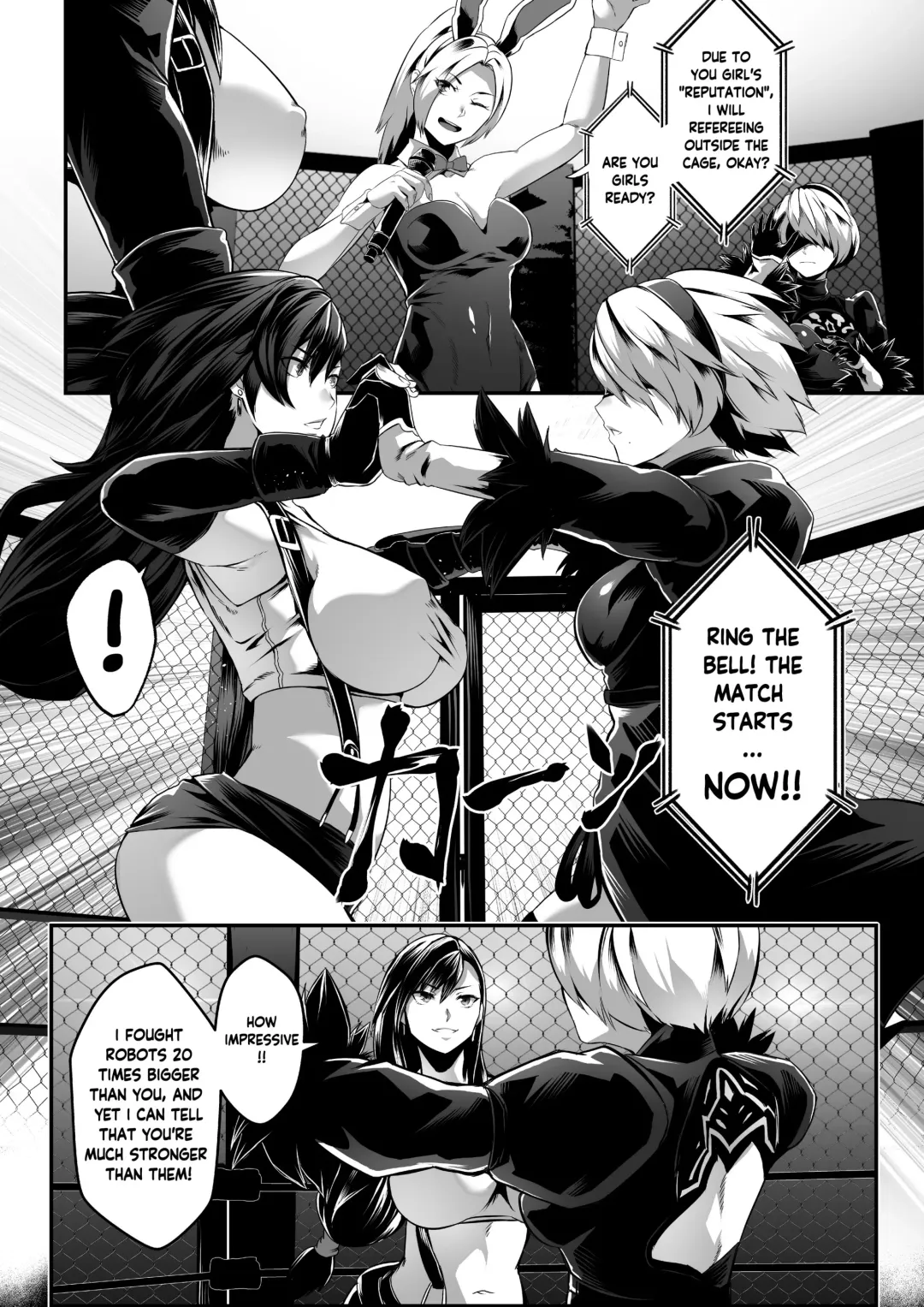 [Star Chaser] Square off! 2B vs Tifa Fhentai - Page 10