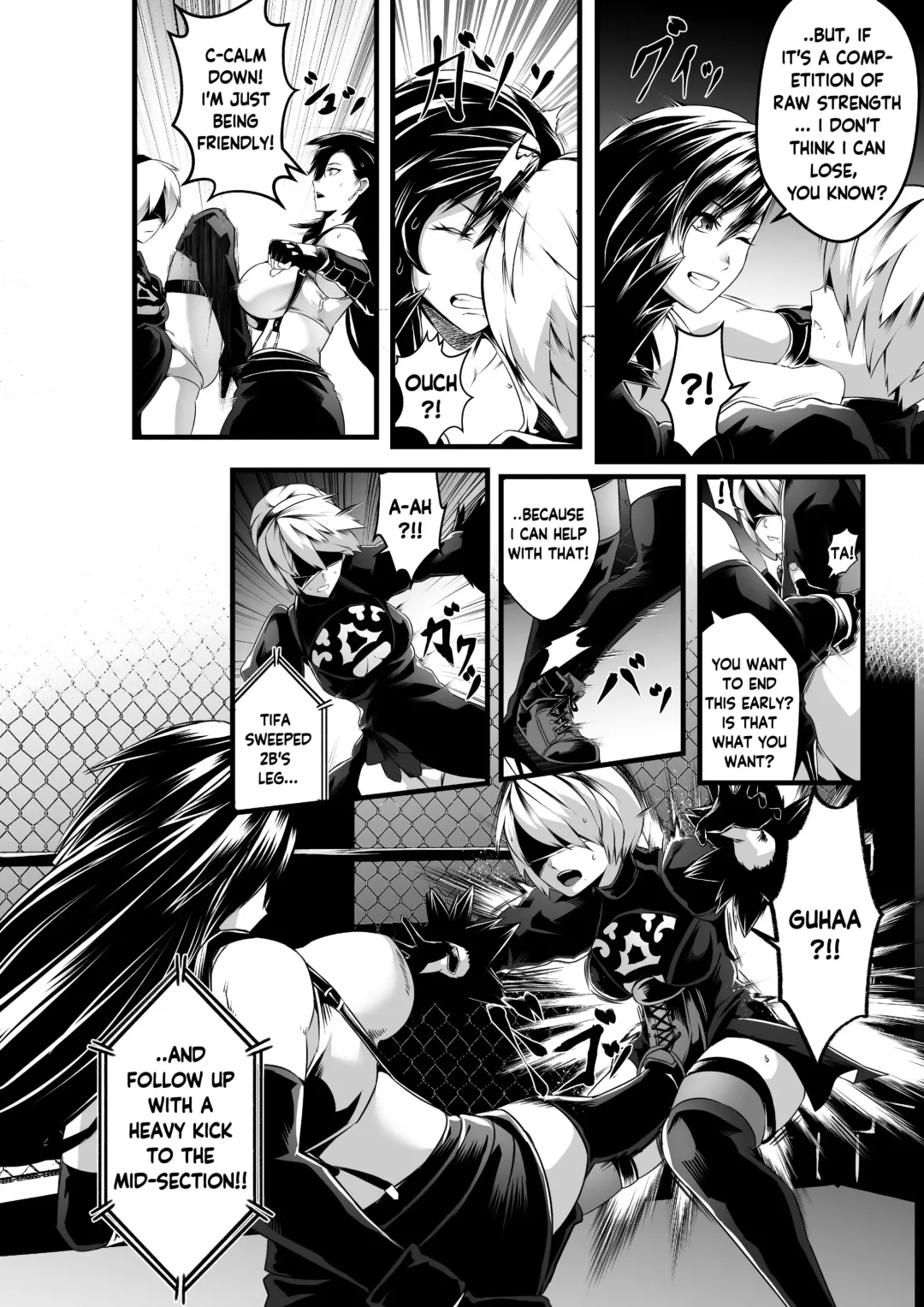 [Star Chaser] Square off! 2B vs Tifa Fhentai - Page 11