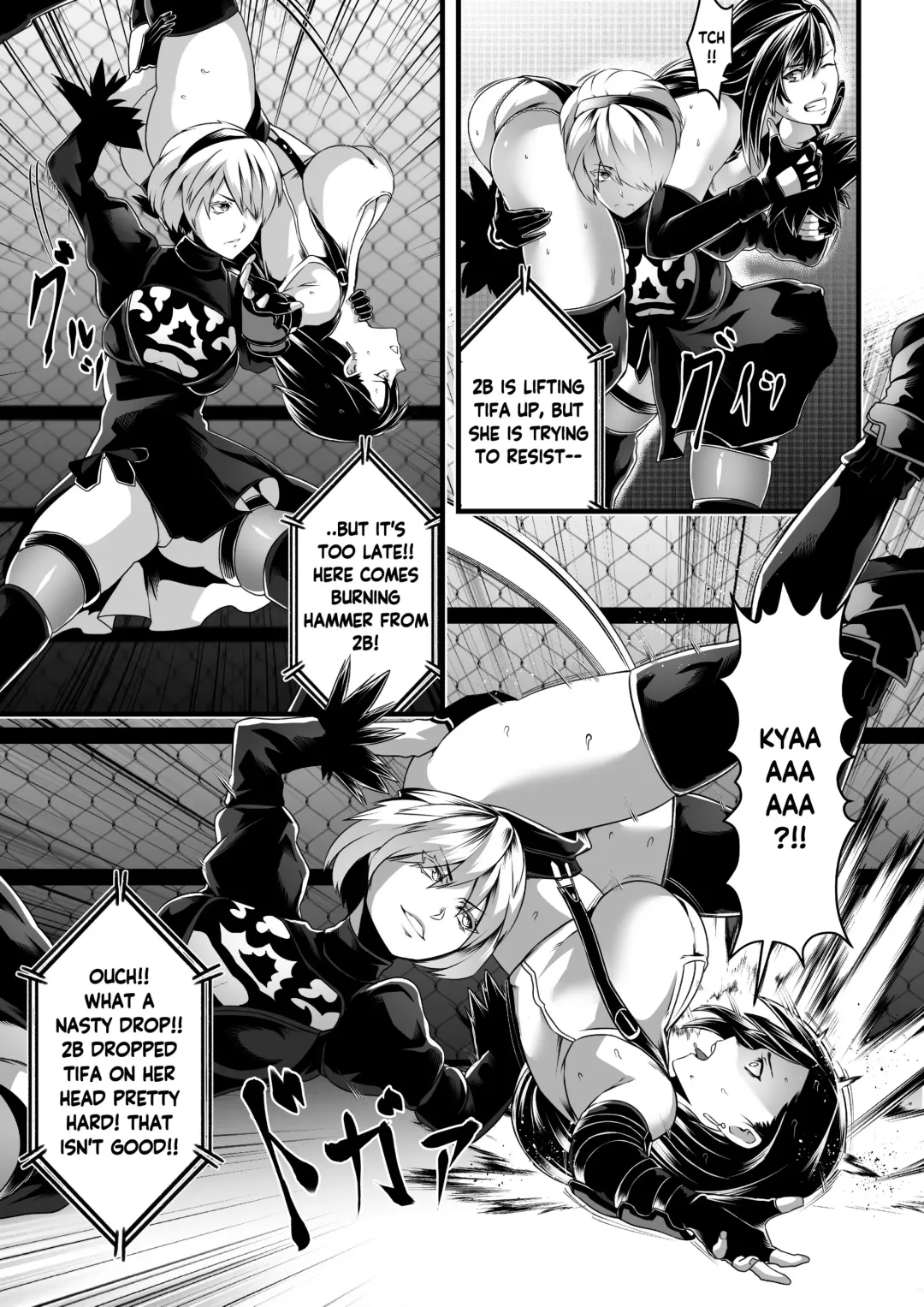 [Star Chaser] Square off! 2B vs Tifa Fhentai - Page 16