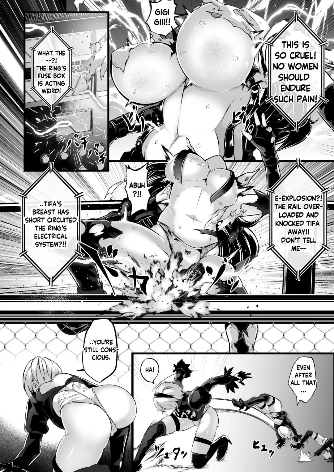 [Star Chaser] Square off! 2B vs Tifa Fhentai - Page 37