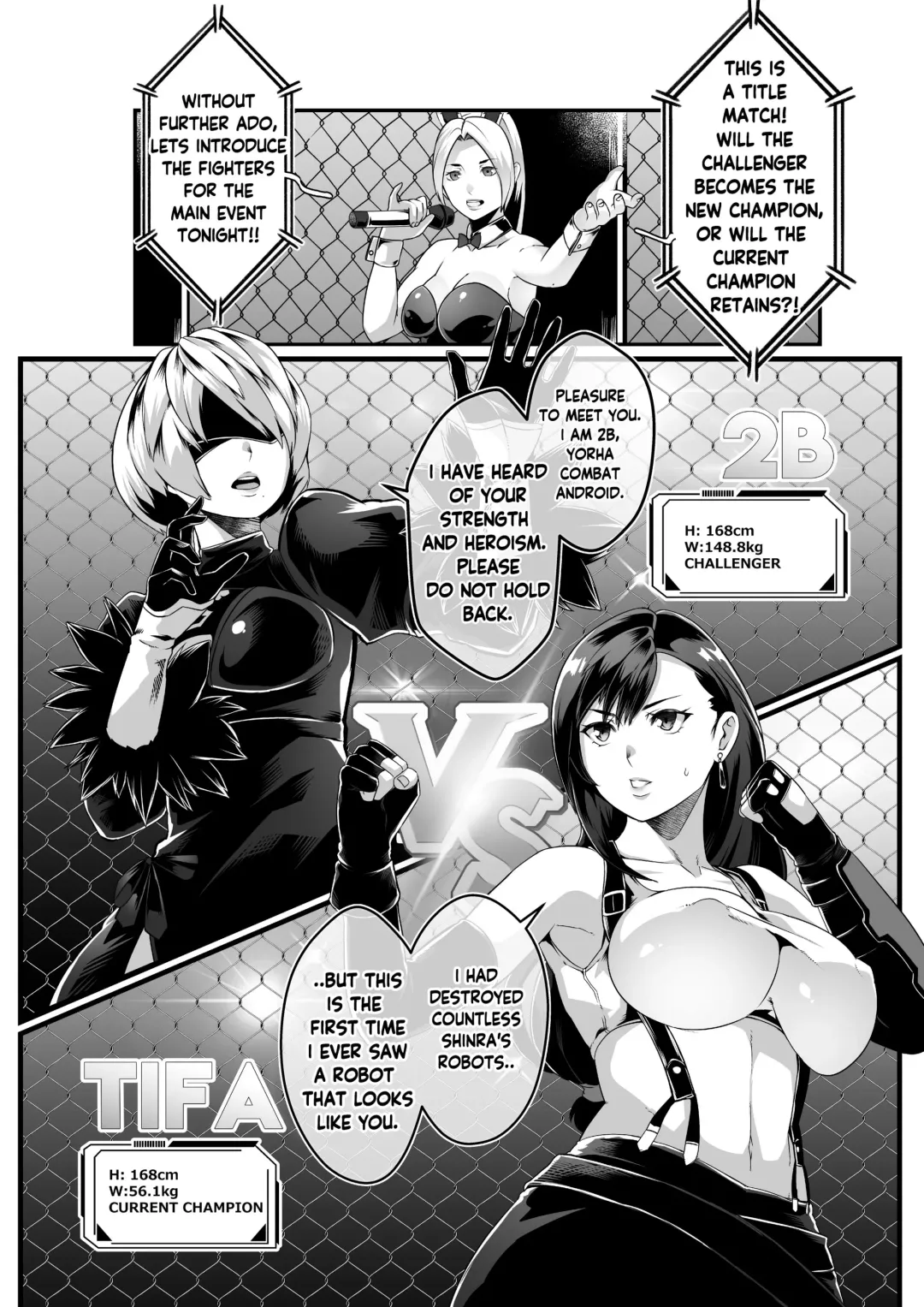 [Star Chaser] Square off! 2B vs Tifa Fhentai - Page 9
