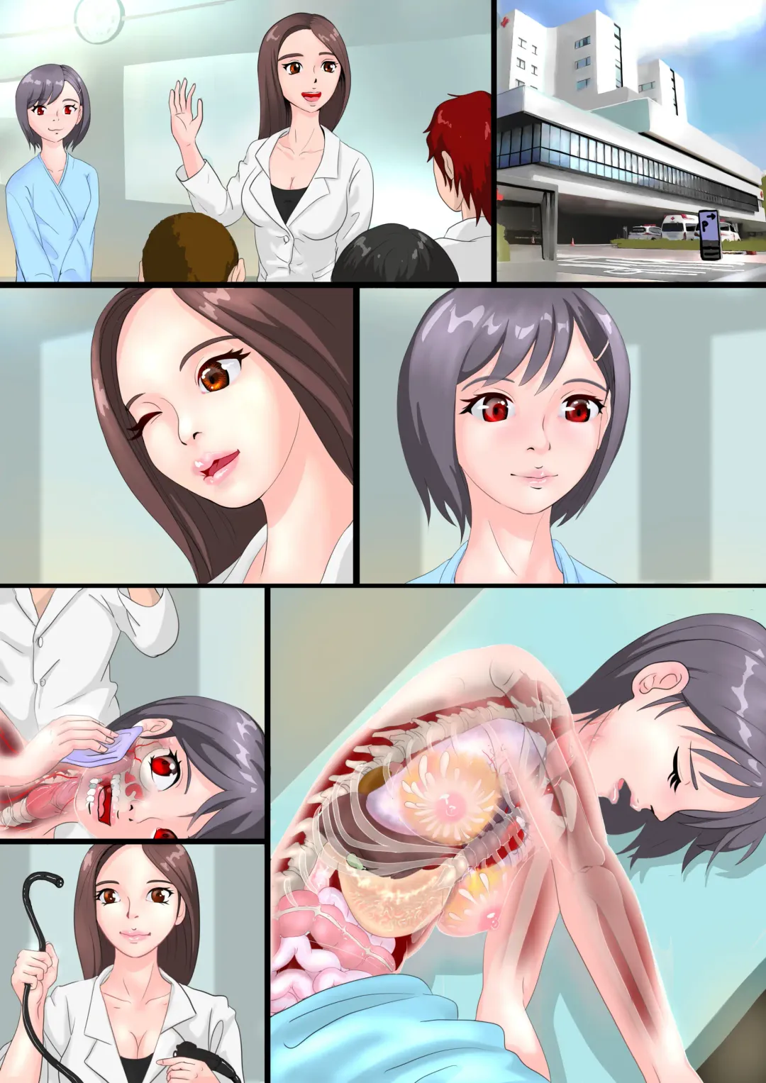 [Aoi Kumiko] Kasumi to Sensei no I Camera Kenshuu / Kasumi Yakiniku e Iku【Zetsubou-teki ni Toumei na Shoujo Kannagi Kasumi】 Fhentai - Page 7