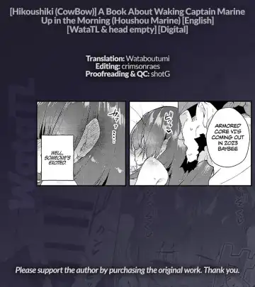 [Cowbow] Marine Senchou o Asa, Okosu Hon | A Book About Waking Captain Marine Up in the Morning Fhentai - Page 12