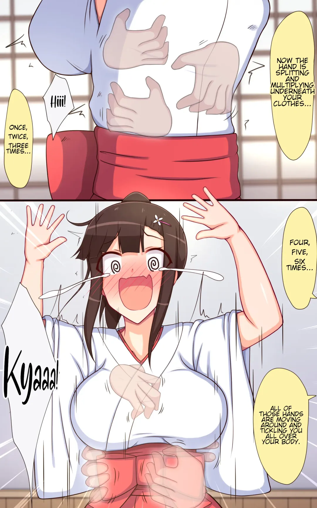 Miko-san no Kusuguri Saimin Himehajime | Shrine Maiden's New Year Hypno-tickling! Fhentai - Page 7
