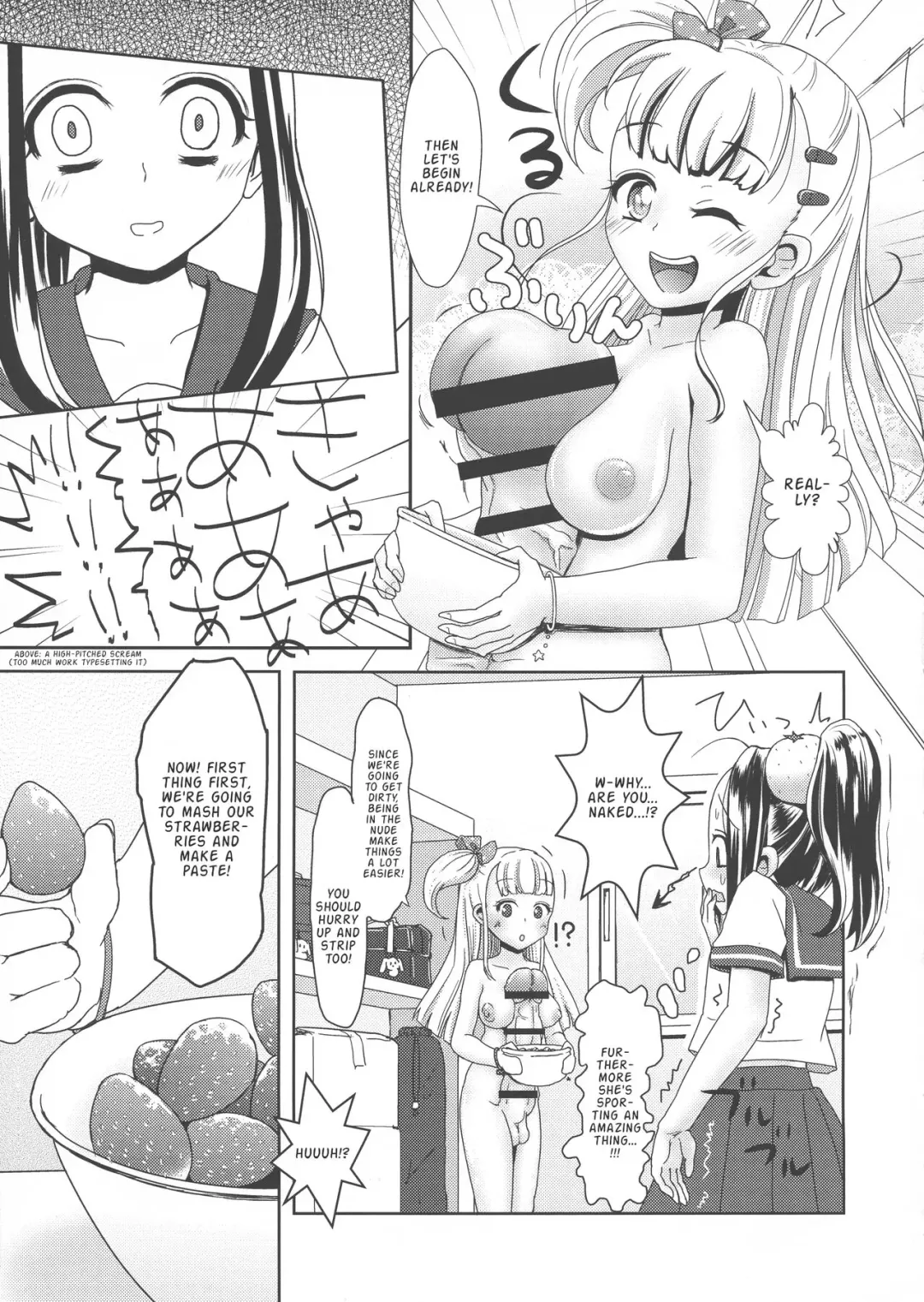 [Daitouchi Runoru] Futanari JK no Ichigo Milk no Tsukurikata | The Futanari High-schooler's Strawberry Milk Recipe Fhentai - Page 5