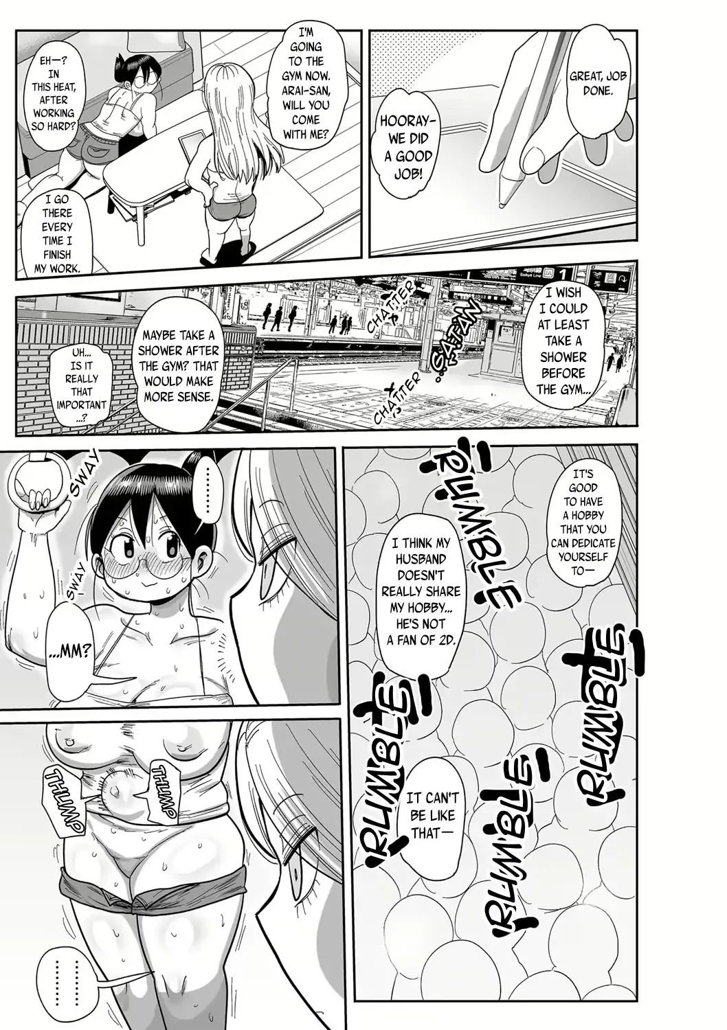 [Kiliu] Komochi Tsuma no Arai-san ~Gym de Ase o Nagasou~ | Komochi Tsuma no Arai-san: Let's Sweat at the Gym! Fhentai - Page 5