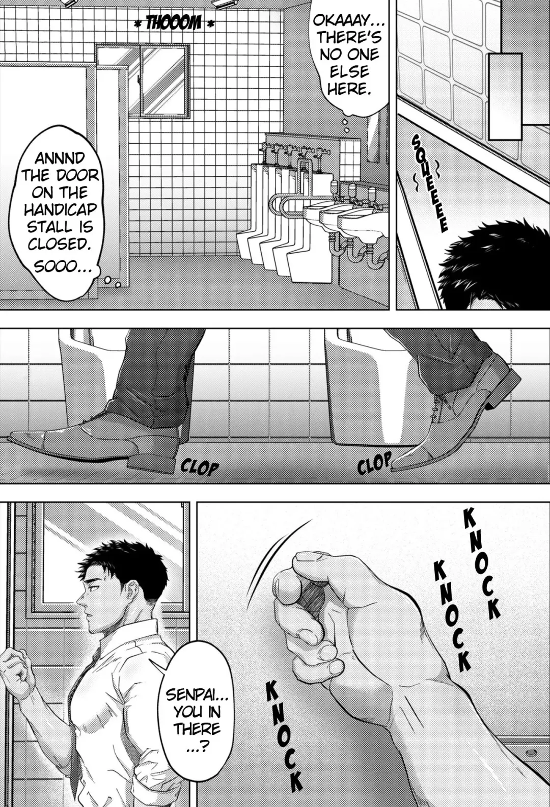 [Shiro] Kikon Nonke Ryman to Kaisha no Toile de... | In the Company's Bathroom with a Married Straight Salaryman... Fhentai - Page 3