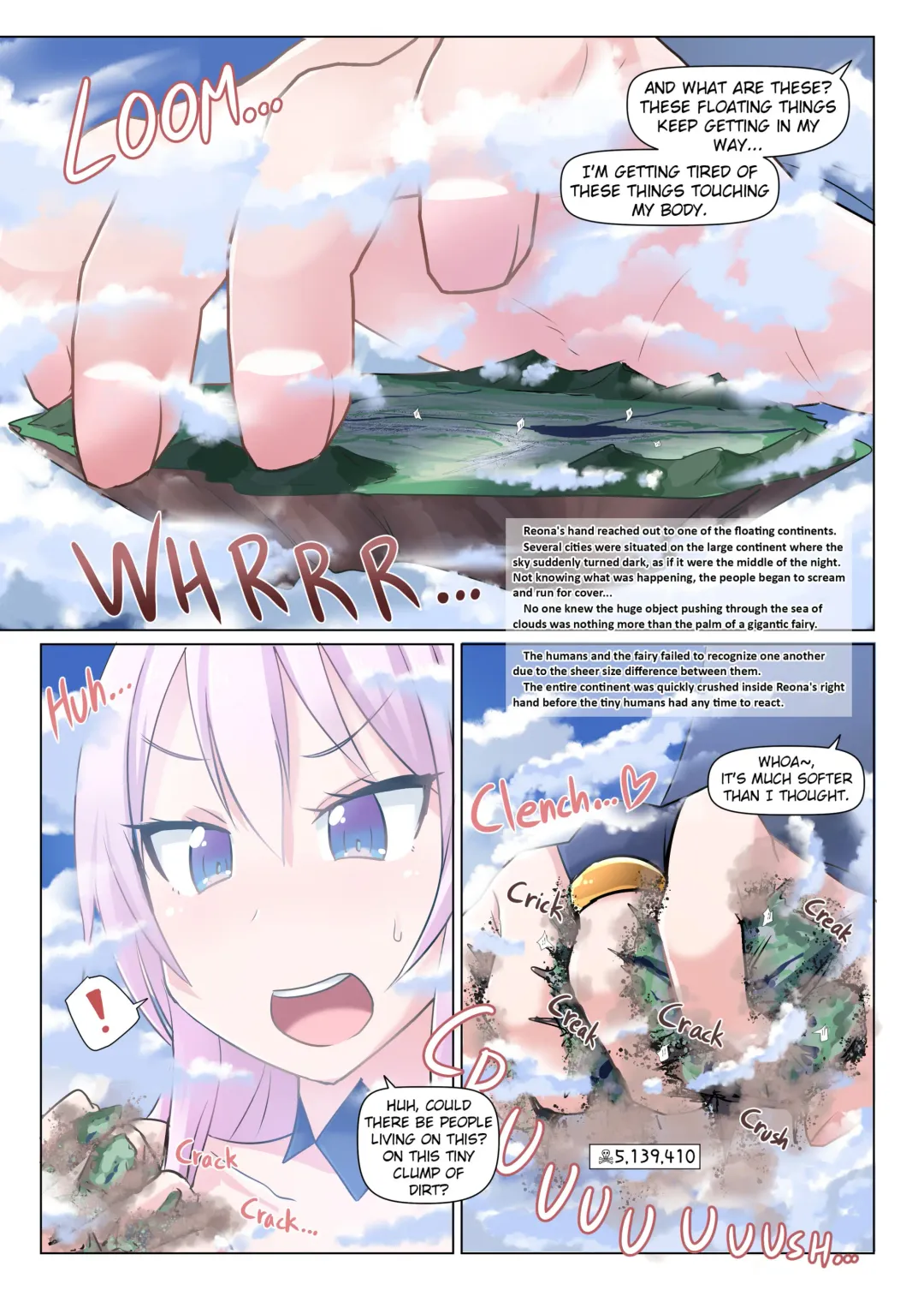 [Terada Ochiko] Chou Kyodai Yousei Giga Reona | Gigantic Fairy Reona Fhentai - Page 4