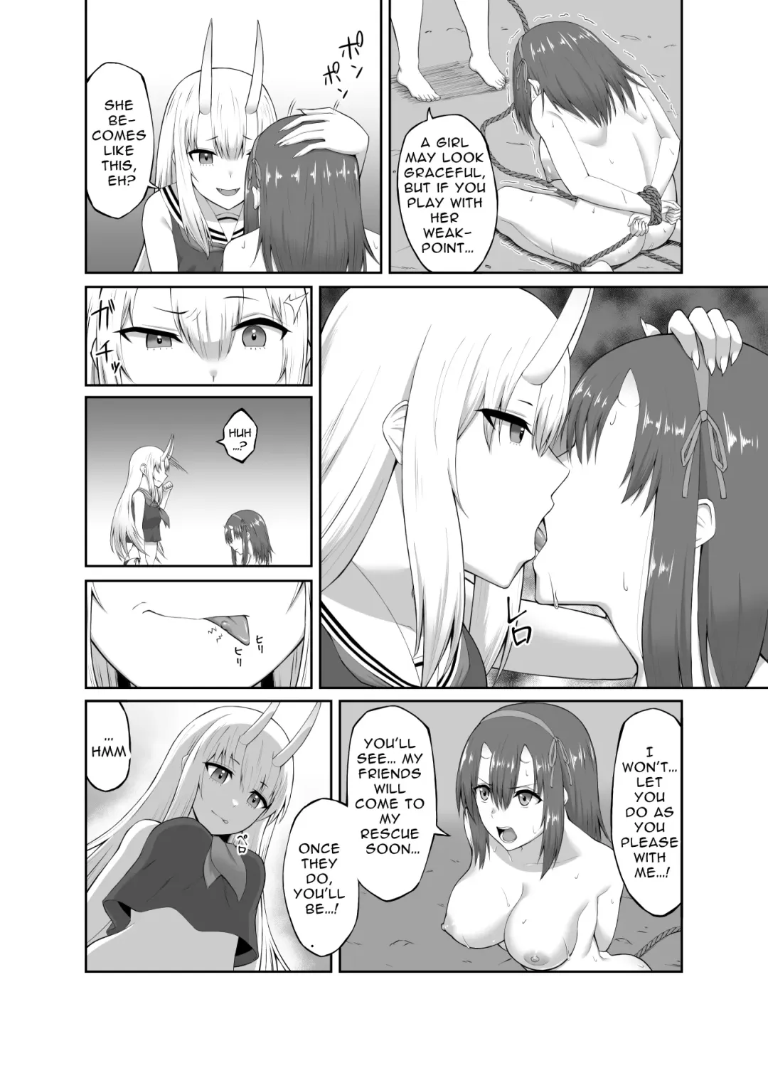 [Minase Yowkow] Taimashi Daraku Osen ~Futanari ni Ochita Taima Miko wa Inran Mesu Oni-ka~ | Depraved Exorcist Corruption ~perverted phallic pleasures turn shrine maidens to lewd demons~ Fhentai - Page 16